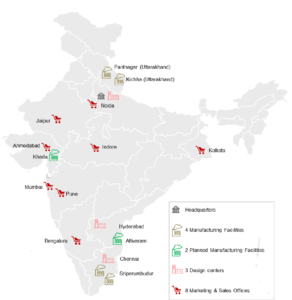 Interarch Geographical presence