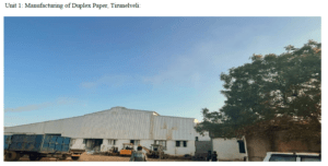 Subam Papers Limited Manufacturing Unit 1 for duplex board